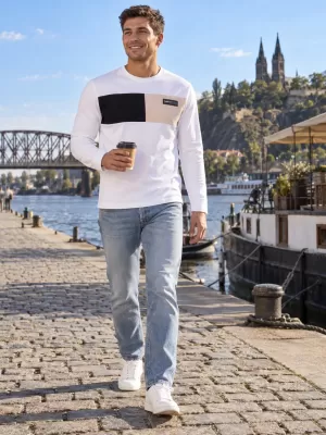 Moška majica s kratkimi rokavi ALTISPORT IVAS BELA
