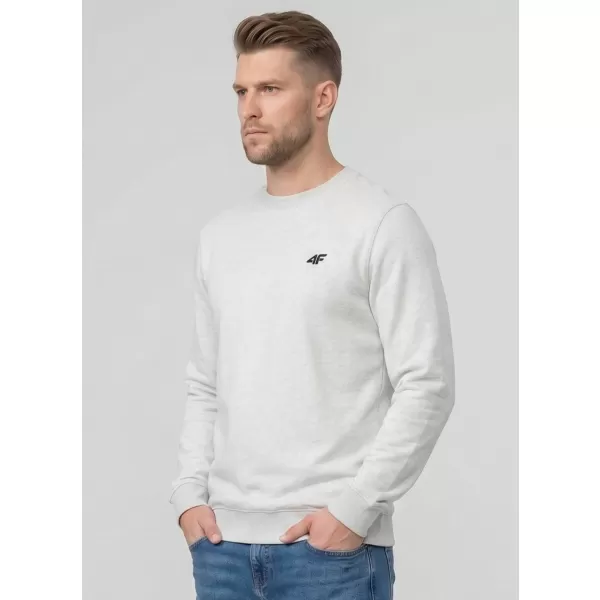  Moški pulover 4F WMM00TSWSM2549 HLADNO SVETLO SIV MELANGE 