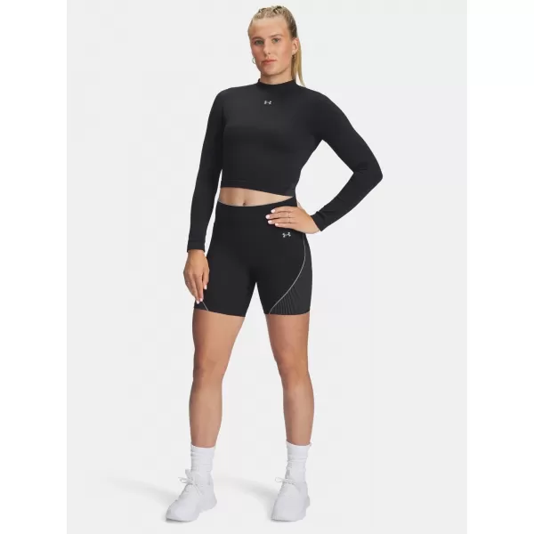  Ženska majica s kratkimi rokavi UNDER ARMOUR VANISH SEAMLESS LS 6000645-004 ČRNA 
