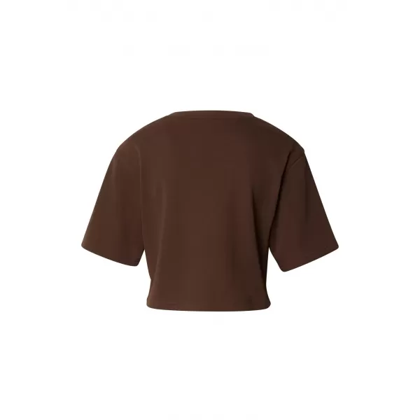  Ženska majica s kratkimi rokavi URBAN CLASSICS TB8288 RJAVA 