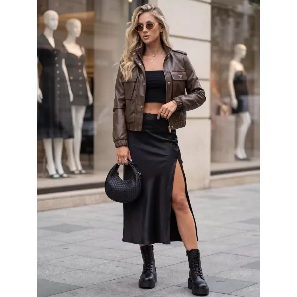  Ženska jakna DSTREET TY5874 RJAVA 