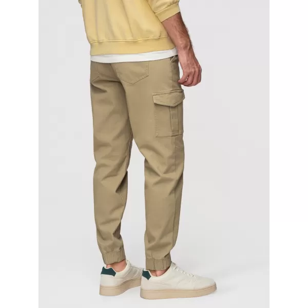  Moške hlače OMBRE OM-PAJO-0290 KAKI 