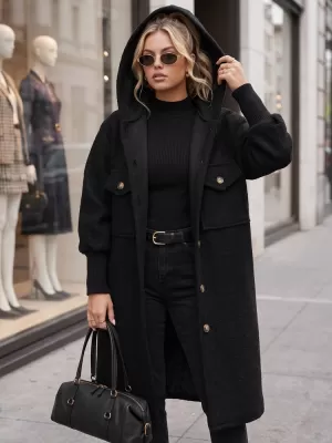 Ženski plašč DSTREET NY0798 ČRNA