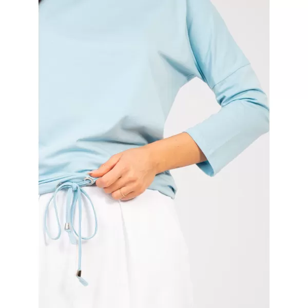  Ženska majica s kratkimi rokavi BASIC FEEL GOOD RV-BZ-4691.10X SVETLO MODRA 