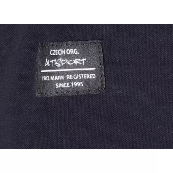  Moška majica s kratkimi rokavi z ovratnikom ALTISPORT NP/ALMST90601 ČRNI OPAL 