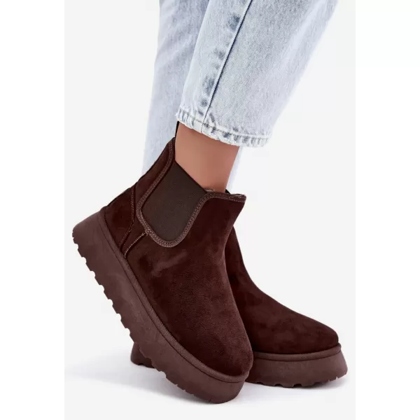  Ženski čevlji BIG STAR SHOES UU274174 RJAVE/BEŽ SENCE 