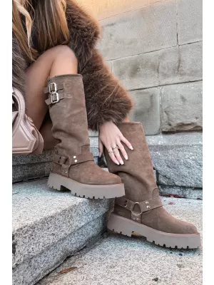 Ženski škornji BIG STAR SHOES OO274A182 BEŽ
