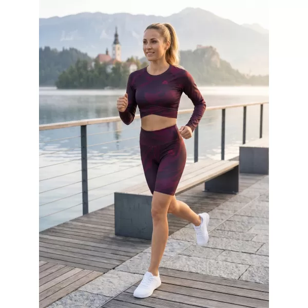  Ženske vrhunske pajkice čez kolena (nove velikosti) ALTISPORT VOJ/ALW072LEG06 VINSKO RDEČE 