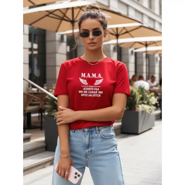  Ženska majica s kratkimi rokavi DSTREET NX5026RY-RD RDEČA 