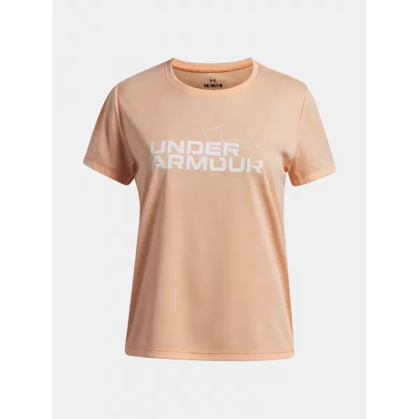  Dekliška majica s kratkimi rokavi UNDER ARMOUR TECH TWIST WDMK LOGO SS 6007134-870 ORANŽNA 