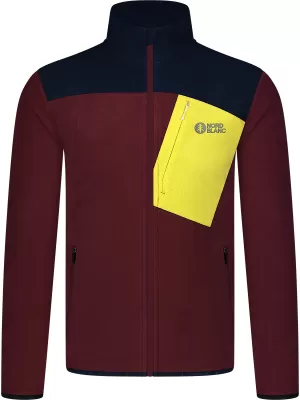 Moški pulover iz lahkega flisa NORDBLANC CRACKLE NBSFM8373 BORDO