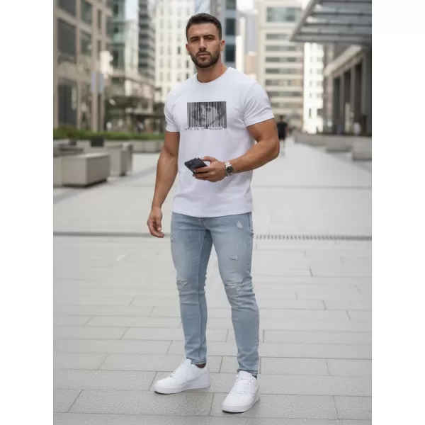  Moška majica s kratkimi rokavi DSTREET NX5014R BELA 