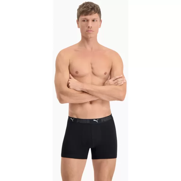  Moške boksarice PUMA SPORT COTTON BOXER 2P 93552101 ČRNA 