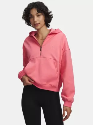 Ženski pulover UNDER ARMOUR ICON FLEECE HZ HOODIE 6012843-600 ROZA