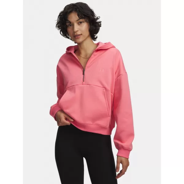  Ženski pulover UNDER ARMOUR ICON FLEECE HZ HOODIE 6012843-600 ROZA 
