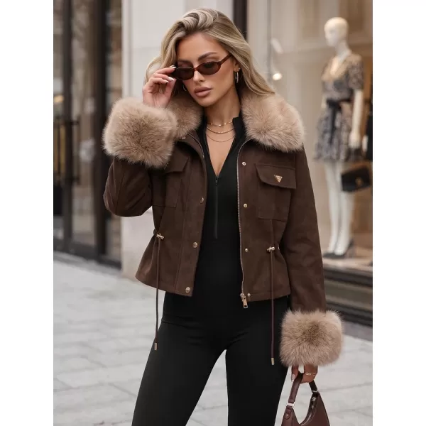  Ženska jakna DSTREET TY5705 RJAVA 