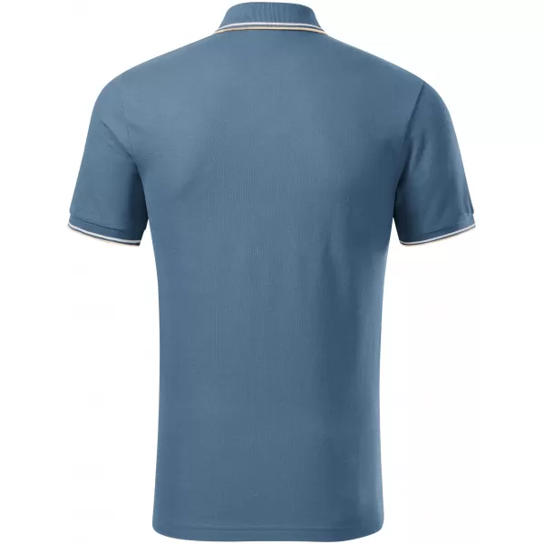  Moška majica s kratkimi rokavi z ovratnikom MALFINI FOCUS 232 DENIM 