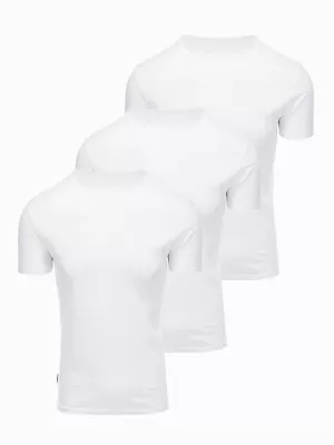 Moška majica s kratkimi rokavi OMBRE OM-TSBS-0268 BELA