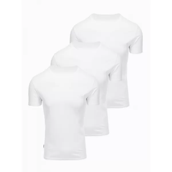  Moška majica s kratkimi rokavi OMBRE OM-TSBS-0268 BELA 