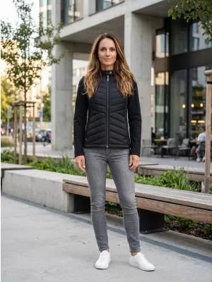 Ženska hibridna jakna MALFINI PREMIUM CROSS 556 ČRNA