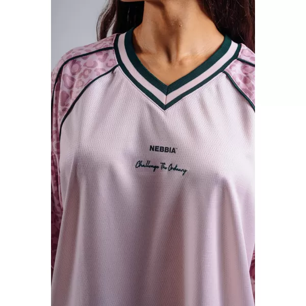  Prevelika majica s kratkimi rokavi 97 NEBBIA PRIMAL 862 ROZA LEOPARD 