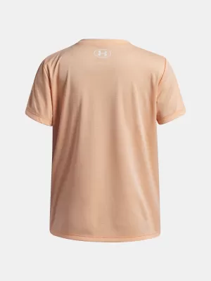 Dekliška majica s kratkimi rokavi UNDER ARMOUR TECH TWIST WDMK LOGO SS 6007134-870 ORANŽNA