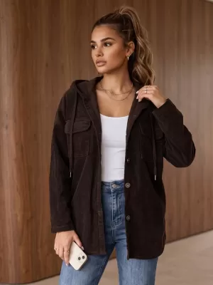 Ženska jakna DSTREET TY6050 RJAVA