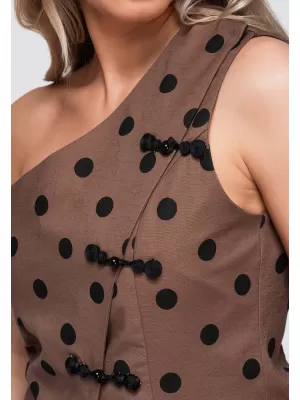 Ženska bluza OMBRE OW-TS-E0061 RJAVA