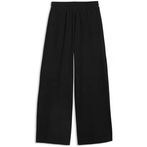  Ženske hlače PUMA CLASS RELAXED WIDE LEG PANTS 69401301 ČRNA PUMA 
