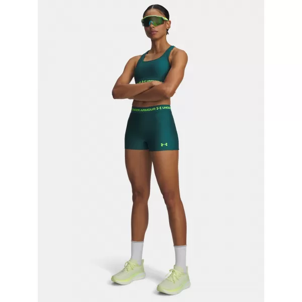  Ženske kratke hlače UNDER ARMOUR HEATGEAR SHORTY 6010725-338 ZELENA 
