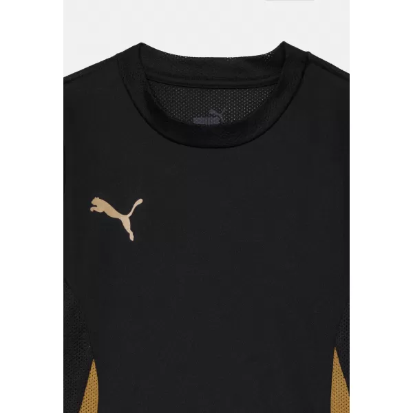  Otroška športna majica PUMA TEAMGOAL MATCHDAY JERSEY JR 70574828 PUMA ČRNA/PUMA ZLATA/MAT ZLATA 