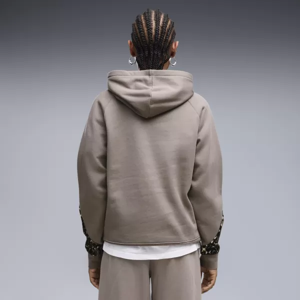  Ženski pulover PUMA SPORT ANIMAL STANDARD HOODIE FL 69400781 MIŠJE SIVA 