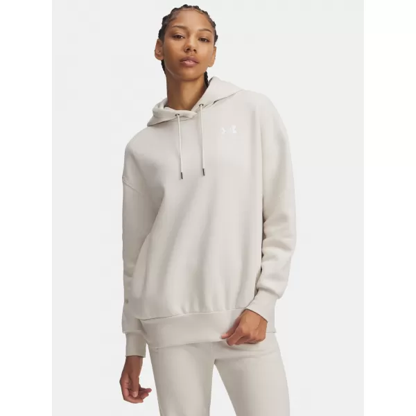  Ženski pulover UNDER ARMOUR ICON FLEECE OS HOODIE 1379495-111 BELA 