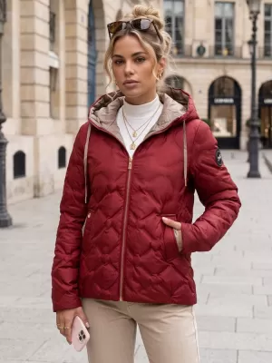 Ženska jakna DSTREET TY5885 BORDO