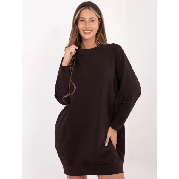  Obleka BASIC FEEL GOOD RV-TU-5184.93P TEMNO RJAVA 
