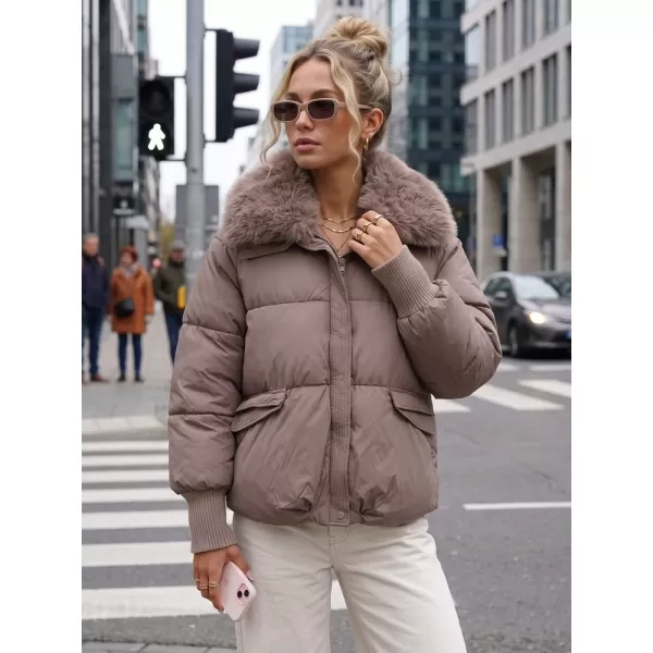  Ženska jakna DSTREET TY5820 RJAVA 