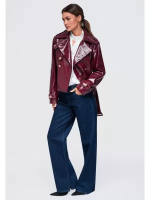 Ženska jakna OMBRE OW-JAFL-0144 BORDO