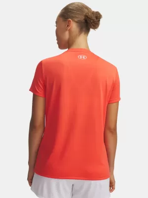 Ženska majica s kratkimi rokavi UNDER ARMOUR TECH SSV- SOLID 1384229-690 RDEČA