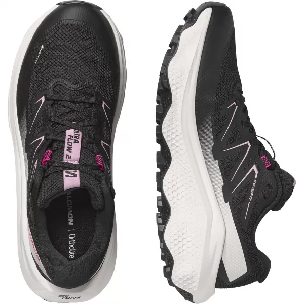  Ženski čevlji SALOMON ULTRA FLOW 2 GORE-TEX L49299500 ČRNA/ZORA ROZA/VANILIJA LED 