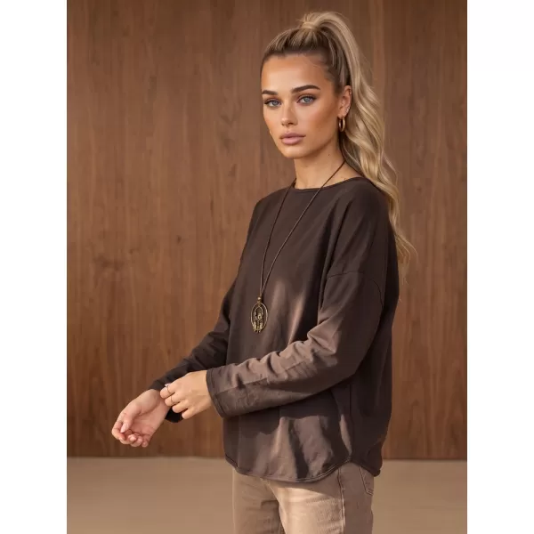  Ženska bluza DSTREET RY2942 RJAVA 