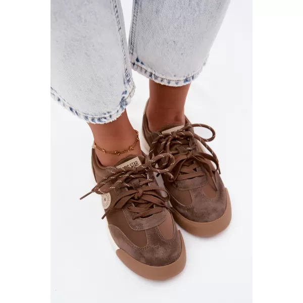  Ženske superge BIG STAR SHOES UU274002 RJAVA/BEŽ 