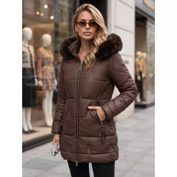  Ženska jakna DSTREET TY5736 RJAVA 
