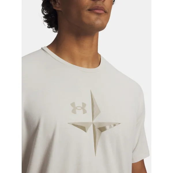  Moška majica s kratkimi rokavi UNDER ARMOUR EXPLOR GRAPHIC SS 6012783-110 BELA 