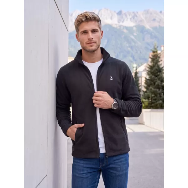  Moški pulover iz flisa ALTISPORT ALM002852 ČRNA IN SREBRNA 