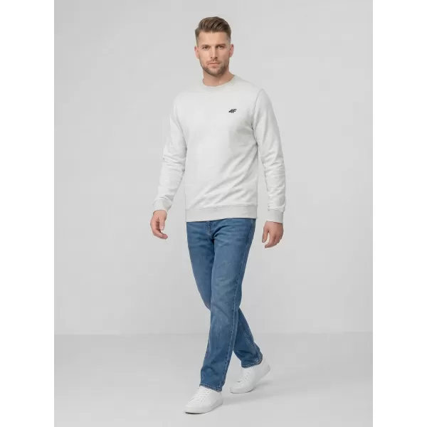  Moški pulover 4F WMM00TSWSM2549 HLADNO SVETLO SIV MELANGE 
