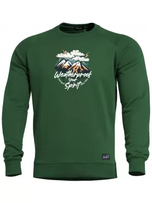 Moški pulover PENTAGON HAWK WEATHERPROOF K09019-WE SPRINGBOK ZELENA