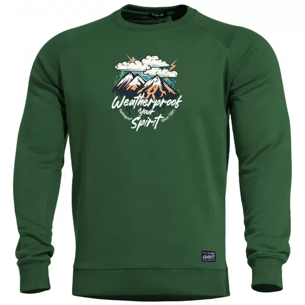  Moški pulover PENTAGON HAWK WEATHERPROOF K09019-WE SPRINGBOK ZELENA 