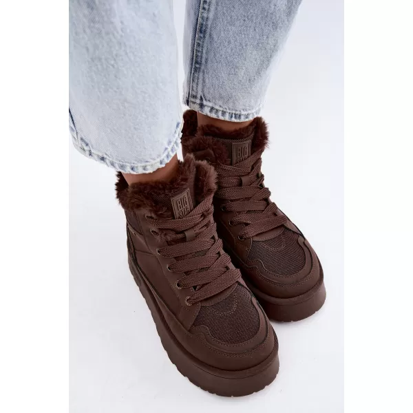  Ženski čevlji BIG STAR SHOES UU274168 RJAVE/BEŽ SENCE 