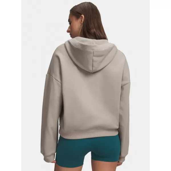  Ženski pulover UNDER ARMOUR ICON FLEECE HZ HOODIE 6012843-203 RJAVA 