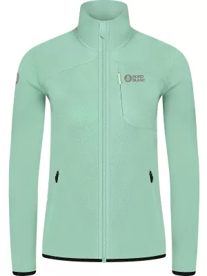 Lahek ženski pulover iz flisa NORDBLANC MAPLE NBSFL8374 ZELENA